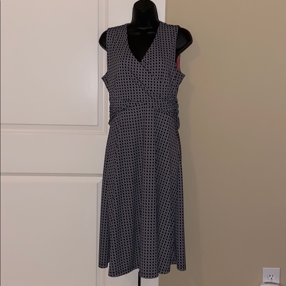 Sleeveless Surplice Bodice Dress